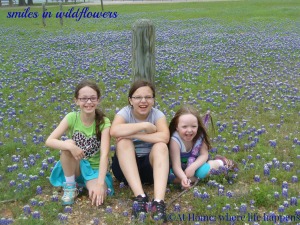 W smiles in wildflowers